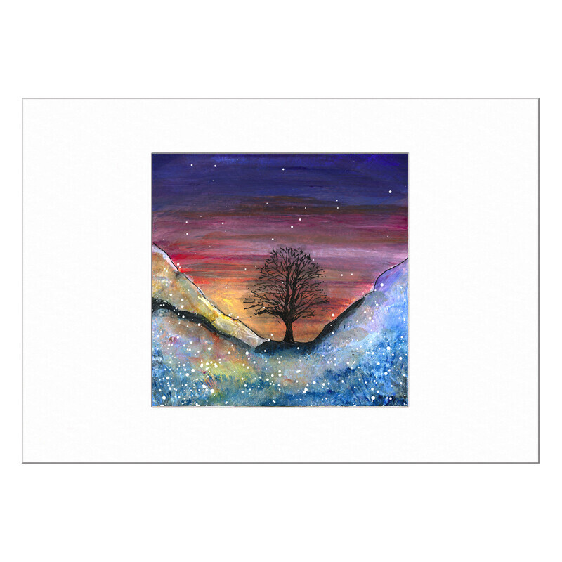 Sycamore Gap Limited Edition Print with Mount